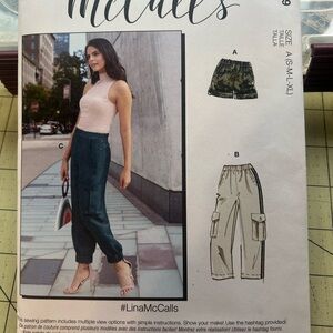 Women's Cargo Jogger Pants McCall’s women patterns new uncut multi size